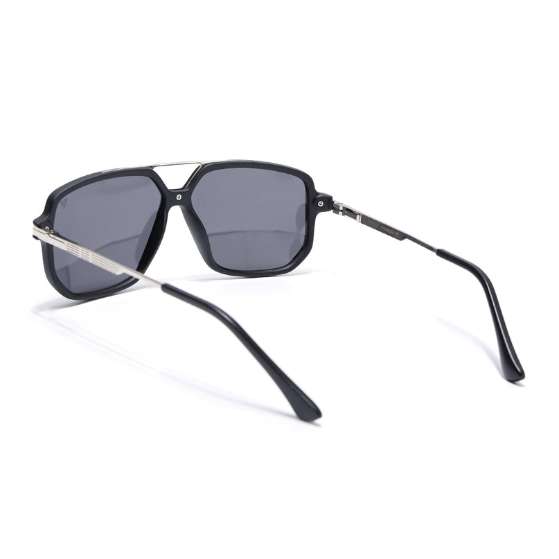 Wayfarer Polarized Sunglasses (Black Lens | Matt Black Frame - PMG5544)