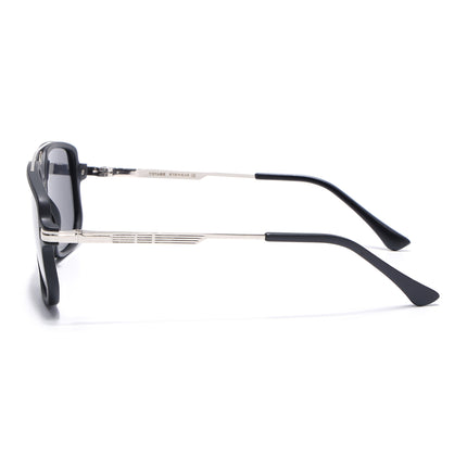 Wayfarer Polarized Sunglasses (Black Lens | Matt Black Frame - PMG5544)