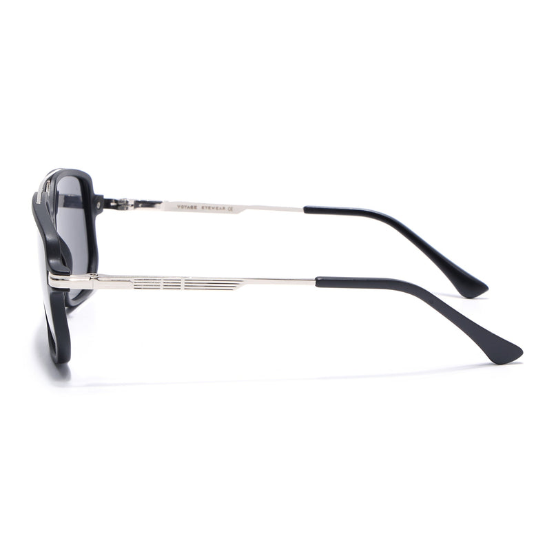 Wayfarer Polarized Sunglasses (Black Lens | Matt Black Frame - PMG5544)