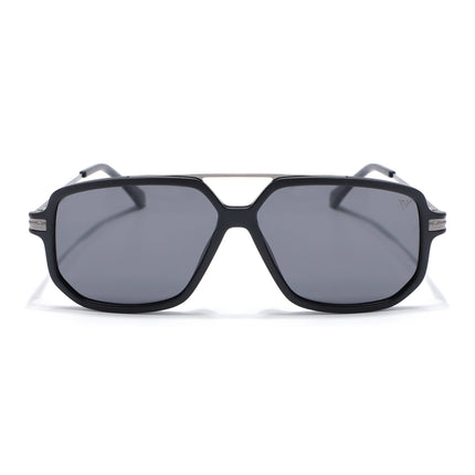 Wayfarer Polarized Sunglasses (Black Lens | Matt Black Frame - PMG5545)