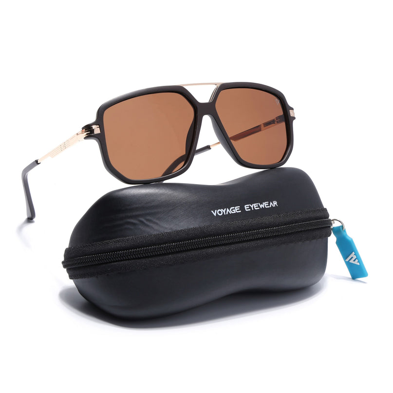 Wayfarer Polarized Sunglasses (Brown Lens | Brown Frame - PMG5546)