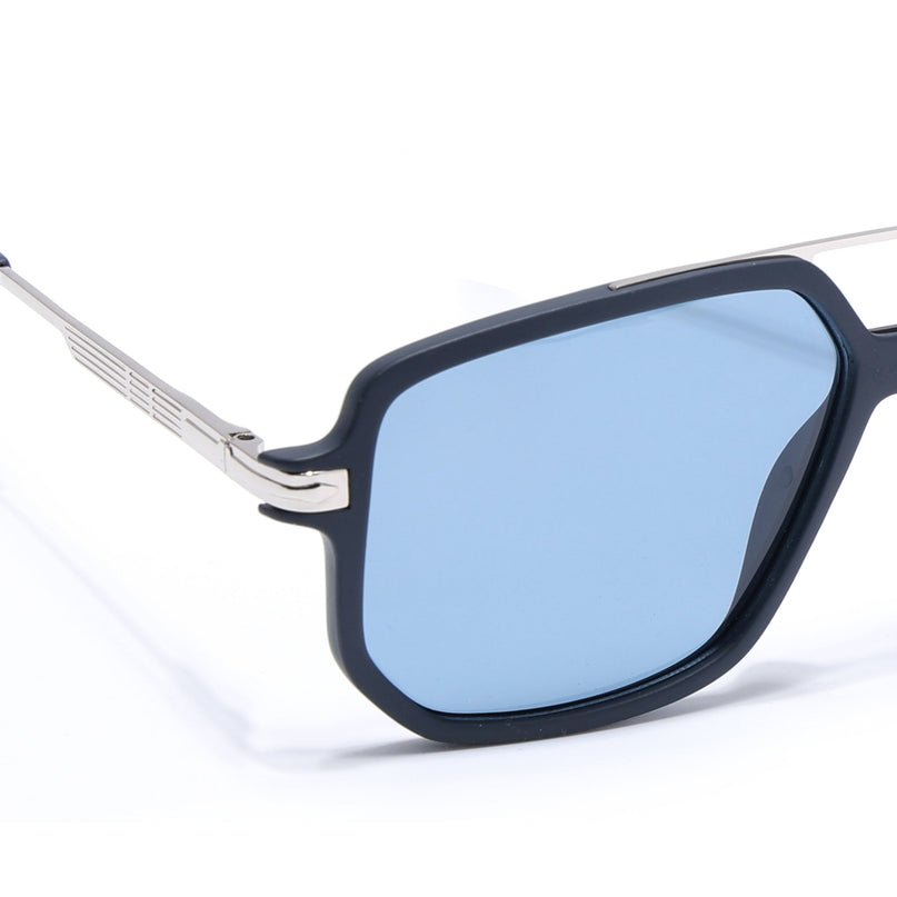 Wayfarer Polarized Sunglasses (Blue Lens | Navy Blue Frame - PMG5547)