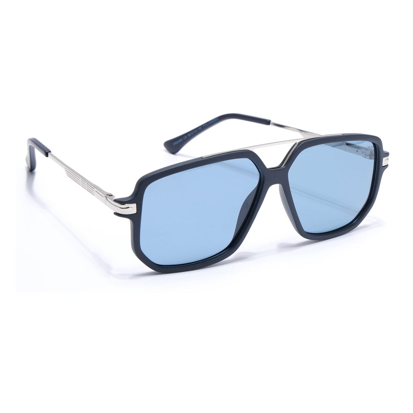 Wayfarer Polarized Sunglasses (Blue Lens | Navy Blue Frame - PMG5547)