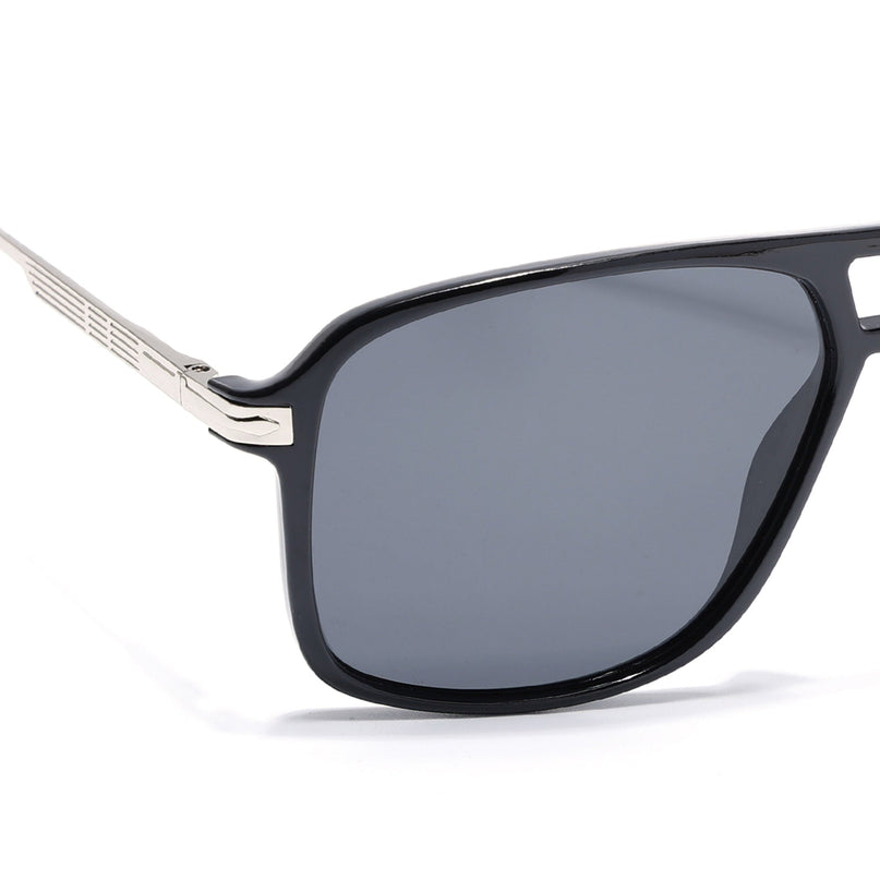 Wayfarer Polarized Sunglasses (Black Lens | Shine Black Frame - PMG5538)