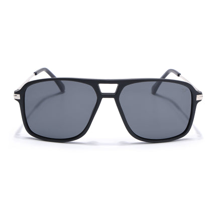 Wayfarer Polarized Sunglasses (Black Lens | Matt Black Frame - PMG5539)