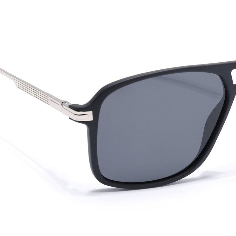 Wayfarer Polarized Sunglasses (Black Lens | Matt Black Frame - PMG5539)