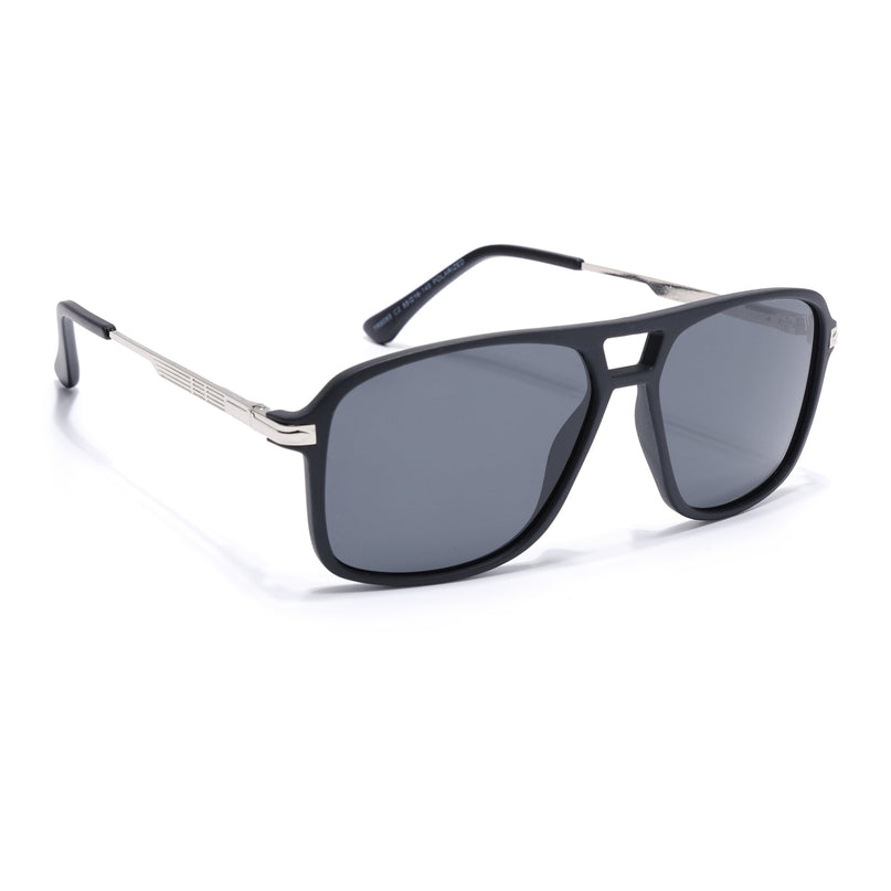 Wayfarer Polarized Sunglasses (Black Lens | Matt Black Frame - PMG5539)