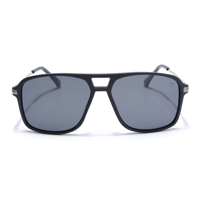 Wayfarer Polarized Sunglasses (Black Lens | Matt Black Frame - PMG5540)
