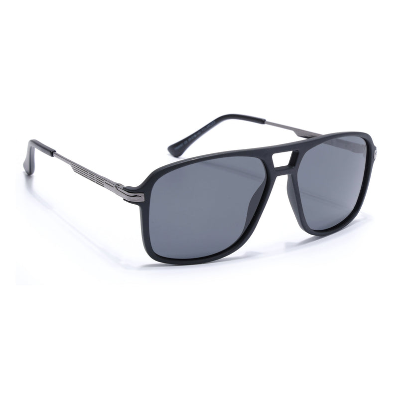 Wayfarer Polarized Sunglasses (Black Lens | Matt Black Frame - PMG5540)