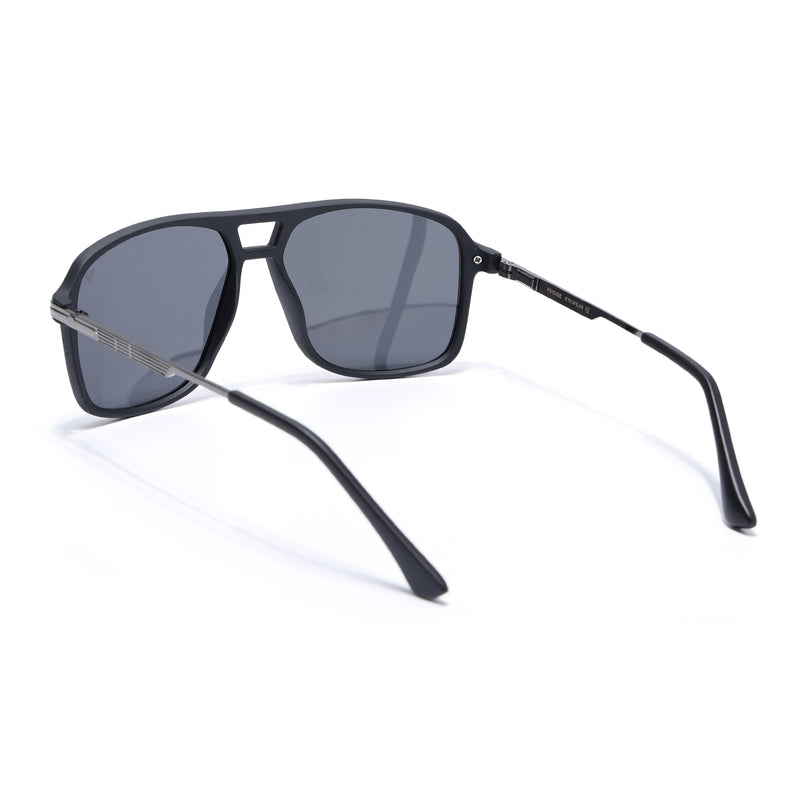 Wayfarer Polarized Sunglasses (Black Lens | Matt Black Frame - PMG5540)