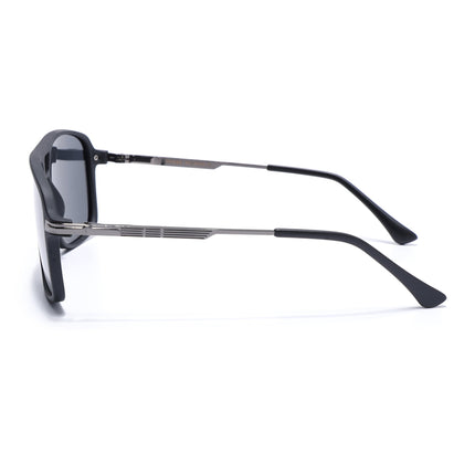 Wayfarer Polarized Sunglasses (Black Lens | Matt Black Frame - PMG5540)