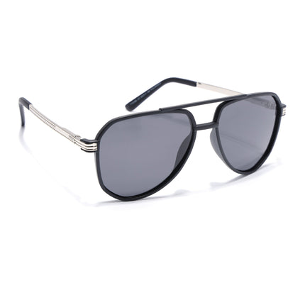 Aviator Polarized Sunglasses (Black Lens | Black Frame - PMG5534)