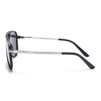 Aviator Polarized Sunglasses (Black Lens | Black Frame - PMG5534)