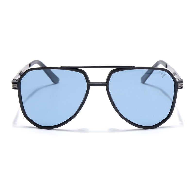 Aviator Polarized Sunglasses (Grey Lens | Black Frame - PMG5535)