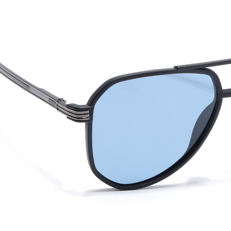 Aviator Polarized Sunglasses (Grey Lens | Black Frame - PMG5535)