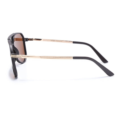 Aviator Polarized Sunglasses (Brown Lens | Brown Frame - PMG5536)