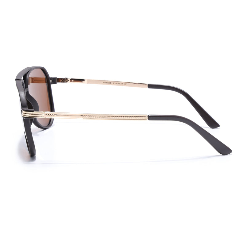 Aviator Polarized Sunglasses (Brown Lens | Brown Frame - PMG5536)