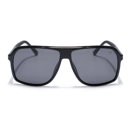 Wayfarer Polarized Sunglasses (Black Lens | Shine Black Frame - PMG5529)