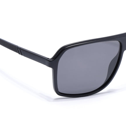 Wayfarer Polarized Sunglasses (Black Lens | Matt Black Frame - PMG5530)
