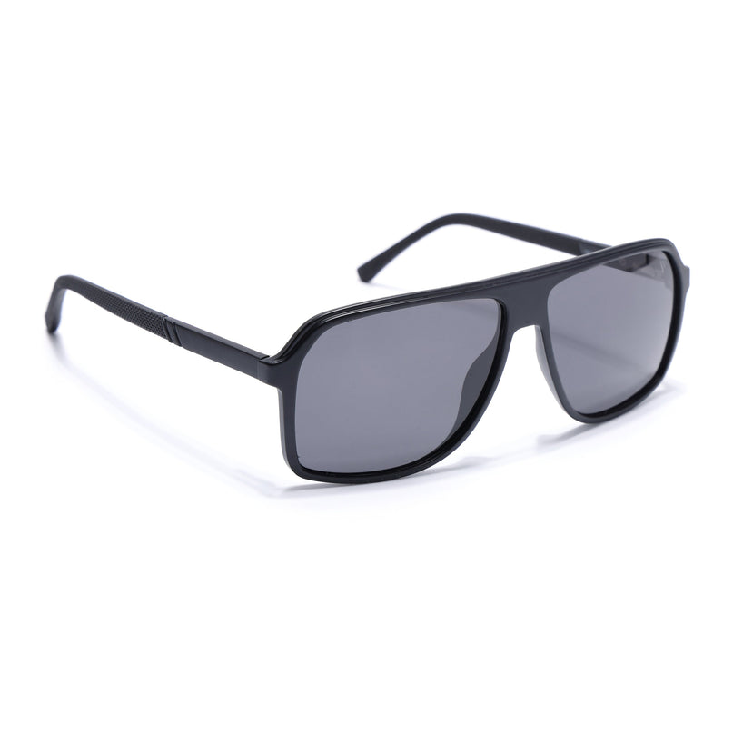 Wayfarer Polarized Sunglasses (Black Lens | Matt Black Frame - PMG5530)