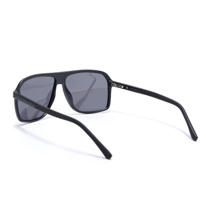 Wayfarer Polarized Sunglasses (Black Lens | Matt Black Frame - PMG5530)