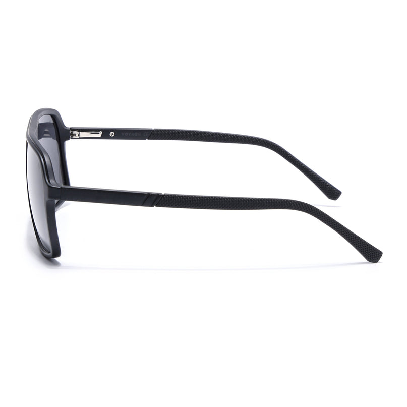 Wayfarer Polarized Sunglasses (Black Lens | Matt Black Frame - PMG5530)