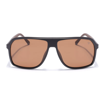 Wayfarer Polarized Sunglasses (Brown Lens | Dark Brown Frame - PMG5532)