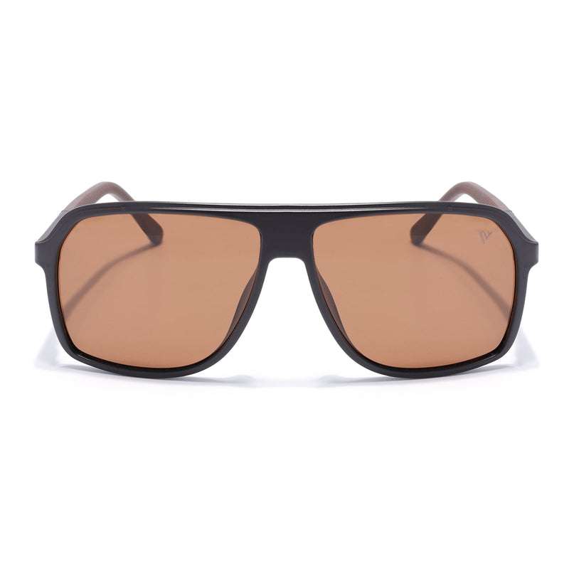 Wayfarer Polarized Sunglasses (Brown Lens | Dark Brown Frame - PMG5532)