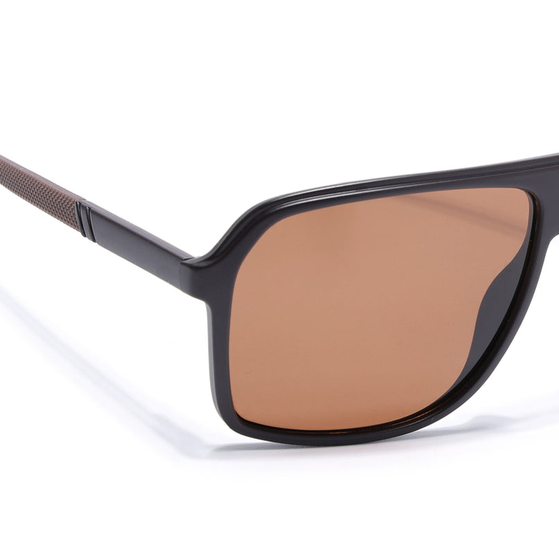 Wayfarer Polarized Sunglasses (Brown Lens | Dark Brown Frame - PMG5532)