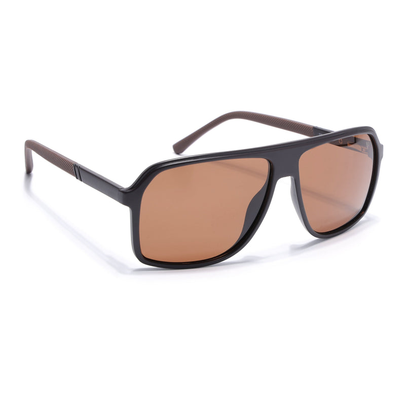 Wayfarer Polarized Sunglasses (Brown Lens | Dark Brown Frame - PMG5532)