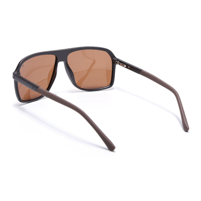 Wayfarer Polarized Sunglasses (Brown Lens | Dark Brown Frame - PMG5532)