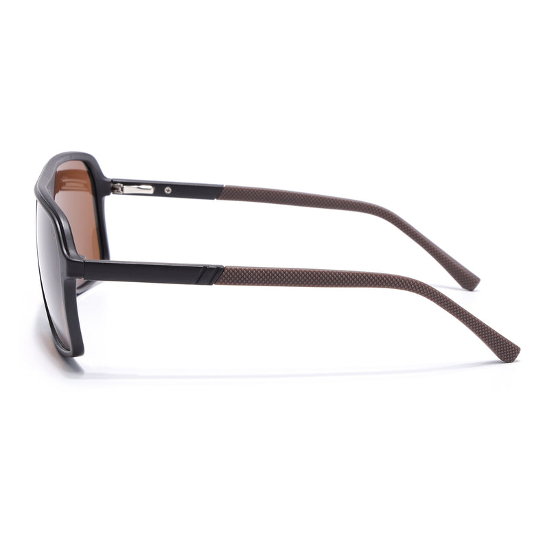 Wayfarer Polarized Sunglasses (Brown Lens | Dark Brown Frame - PMG5532)