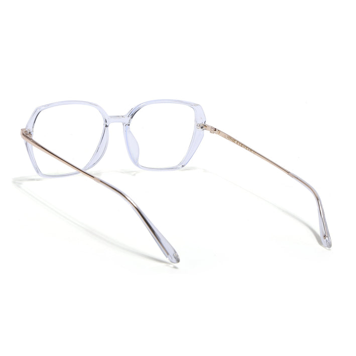 Voyage Glam Transparent Square Eyeglasses for Men & Women - MG4864-C4