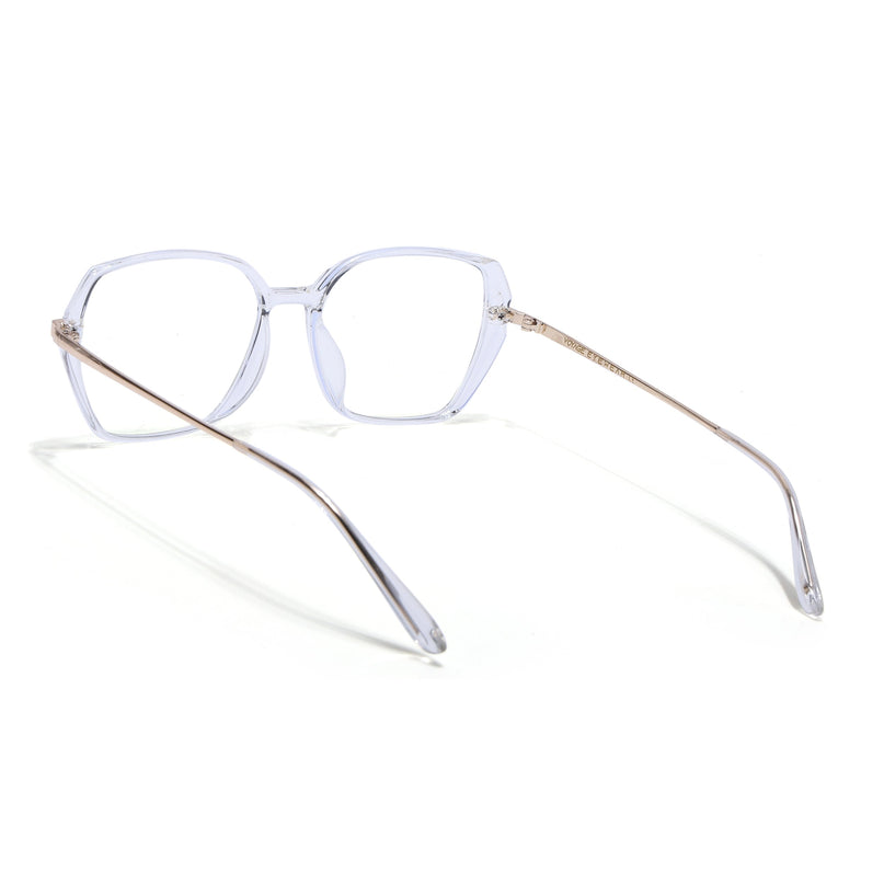 Voyage Glam Transparent Square Eyeglasses for Men & Women - MG4864-C4