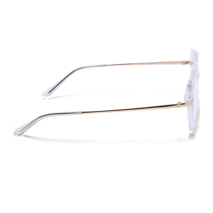 Voyage Glam Transparent Square Eyeglasses for Men & Women - MG4864-C4