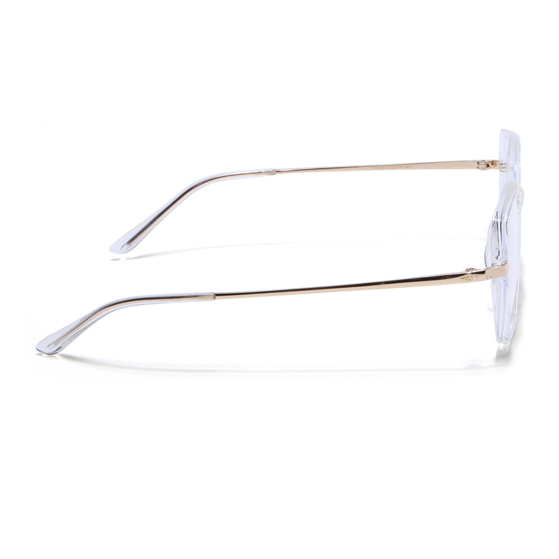 Voyage Glam Transparent Square Eyeglasses for Men & Women - MG4864-C4