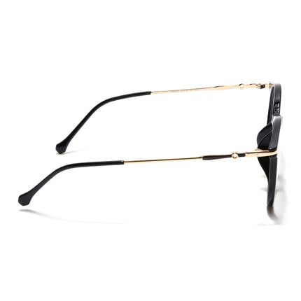 Voyage Glam Black Round Eyeglasses for Men & Women - MG4963-C1