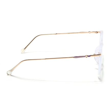 Voyage Glam Transparent Round Eyeglasses for Men & Women - MG4964-C2