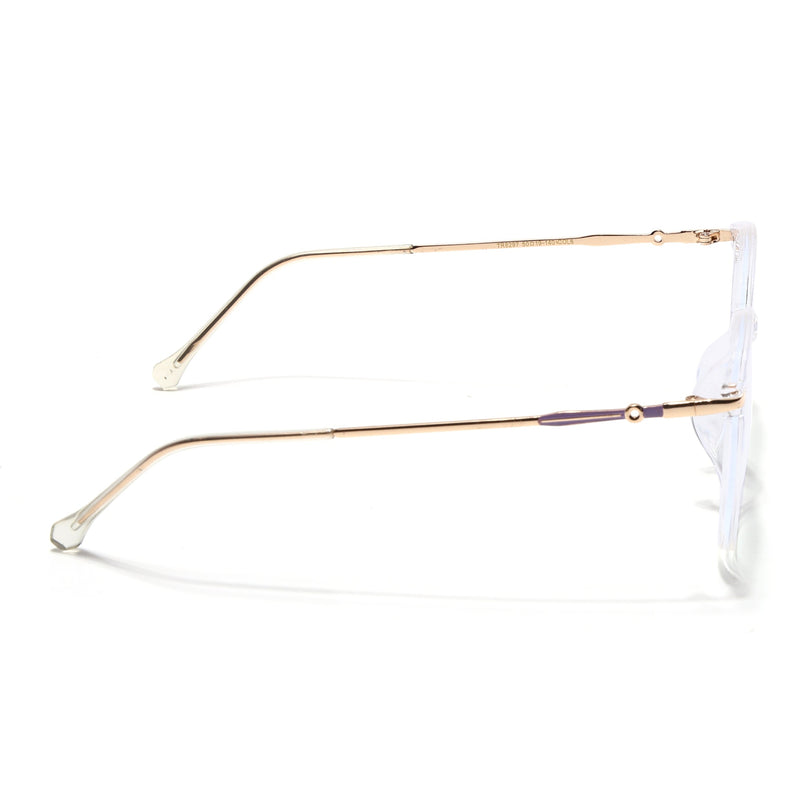Voyage Glam Transparent Round Eyeglasses for Men & Women - MG4964-C2