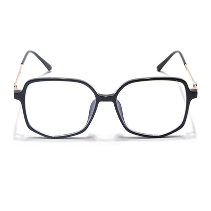 Voyage Glam Shine Black Square Eyeglasses for Men & Women - MG4828-C1