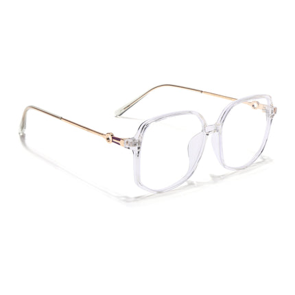 Voyage Glam Transparent Square Eyeglasses for Men & Women - MG4831-C4
