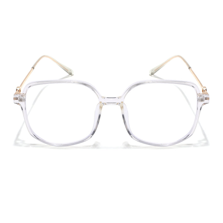 Voyage Glam Transparent Square Eyeglasses for Men & Women - MG4831-C4
