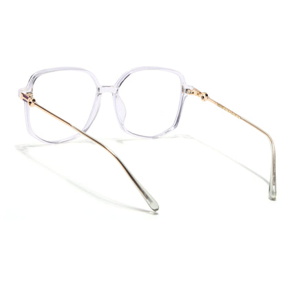 Voyage Glam Transparent Square Eyeglasses for Men & Women - MG4831-C4