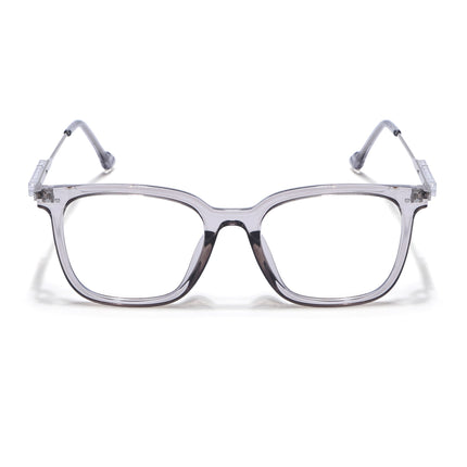 Voyage Grey Square Wooden Texture Eyeglasses - MG3862
