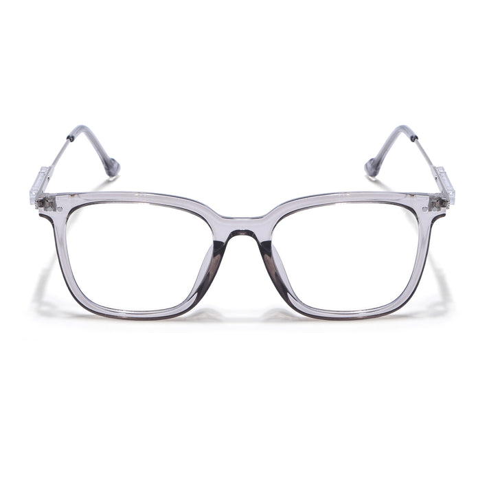 Voyage Grey Square Wooden Texture Eyeglasses - MG3862