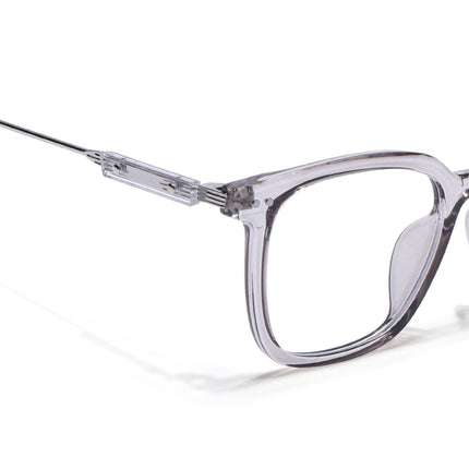 Voyage Grey Square Wooden Texture Eyeglasses - MG3862