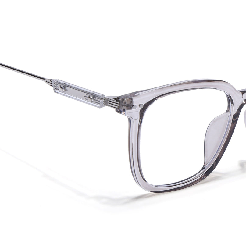 Voyage Grey Square Wooden Texture Eyeglasses - MG3862