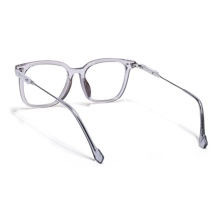 Voyage Grey Square Wooden Texture Eyeglasses - MG3862