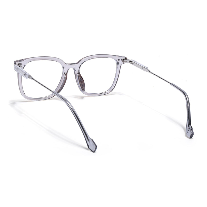 Voyage Grey Square Wooden Texture Eyeglasses - MG3862