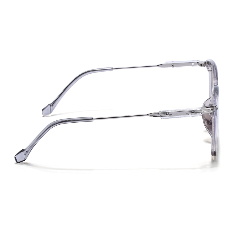 Voyage Grey Square Wooden Texture Eyeglasses - MG3862